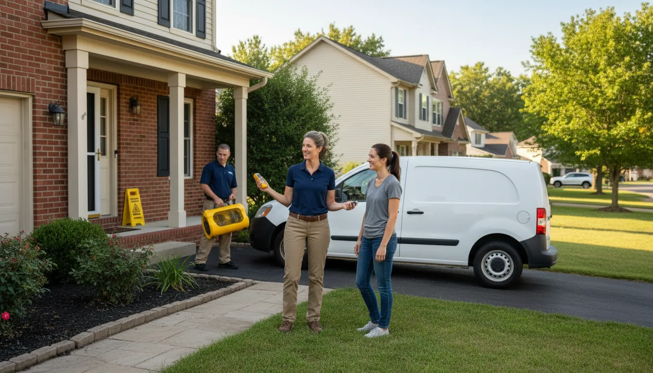 Water restoration image for Dehumidification And Cleanup Services in Garfield, AR